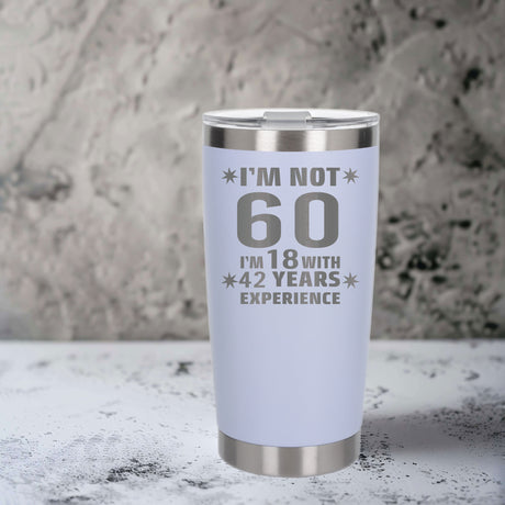 White Thermal Metal Coffee Cup