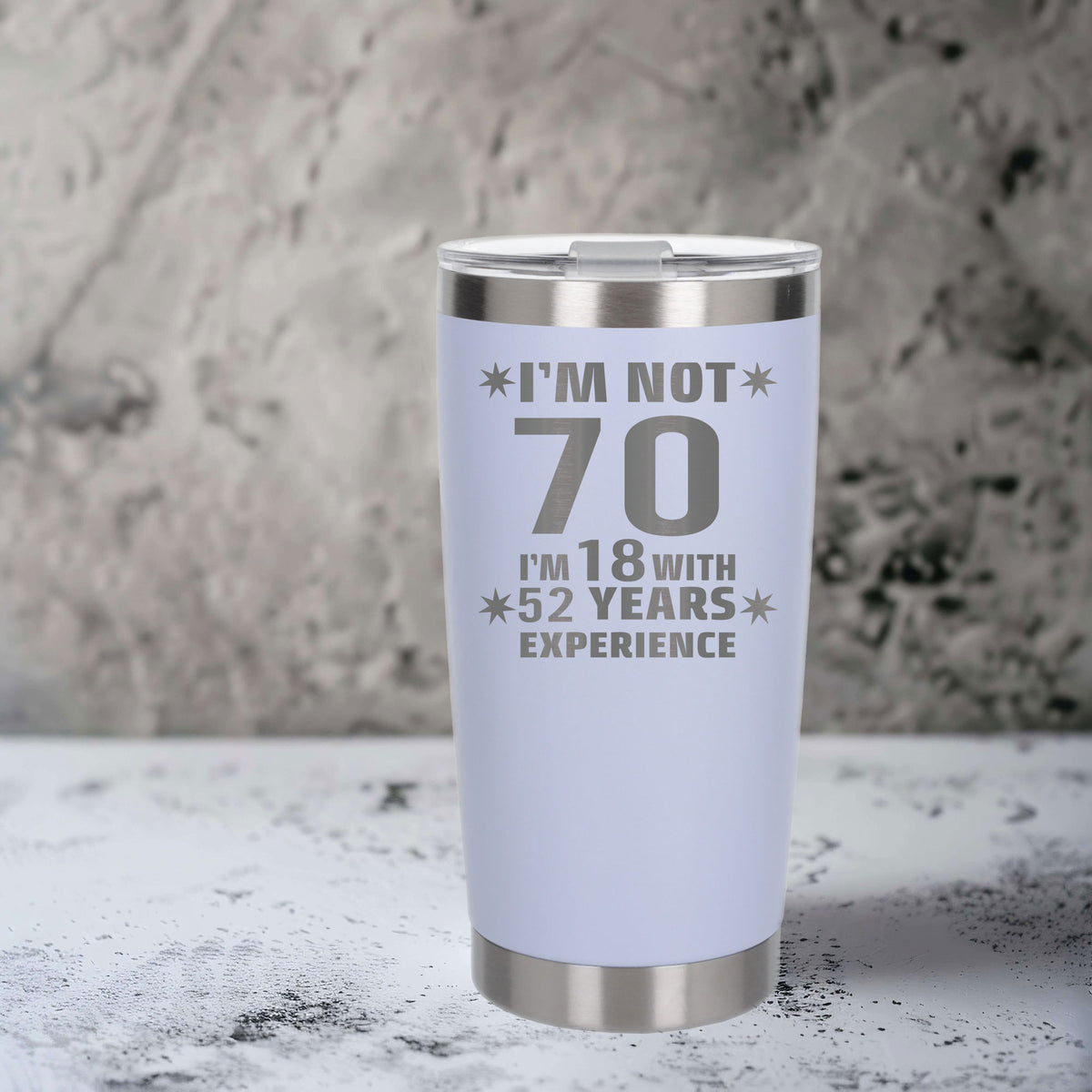 White Thermal Metal Coffee Cup