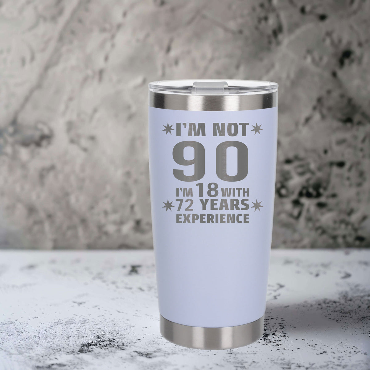 White Thermal Metal Coffee Cup