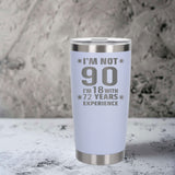 White Thermal Metal Coffee Cup