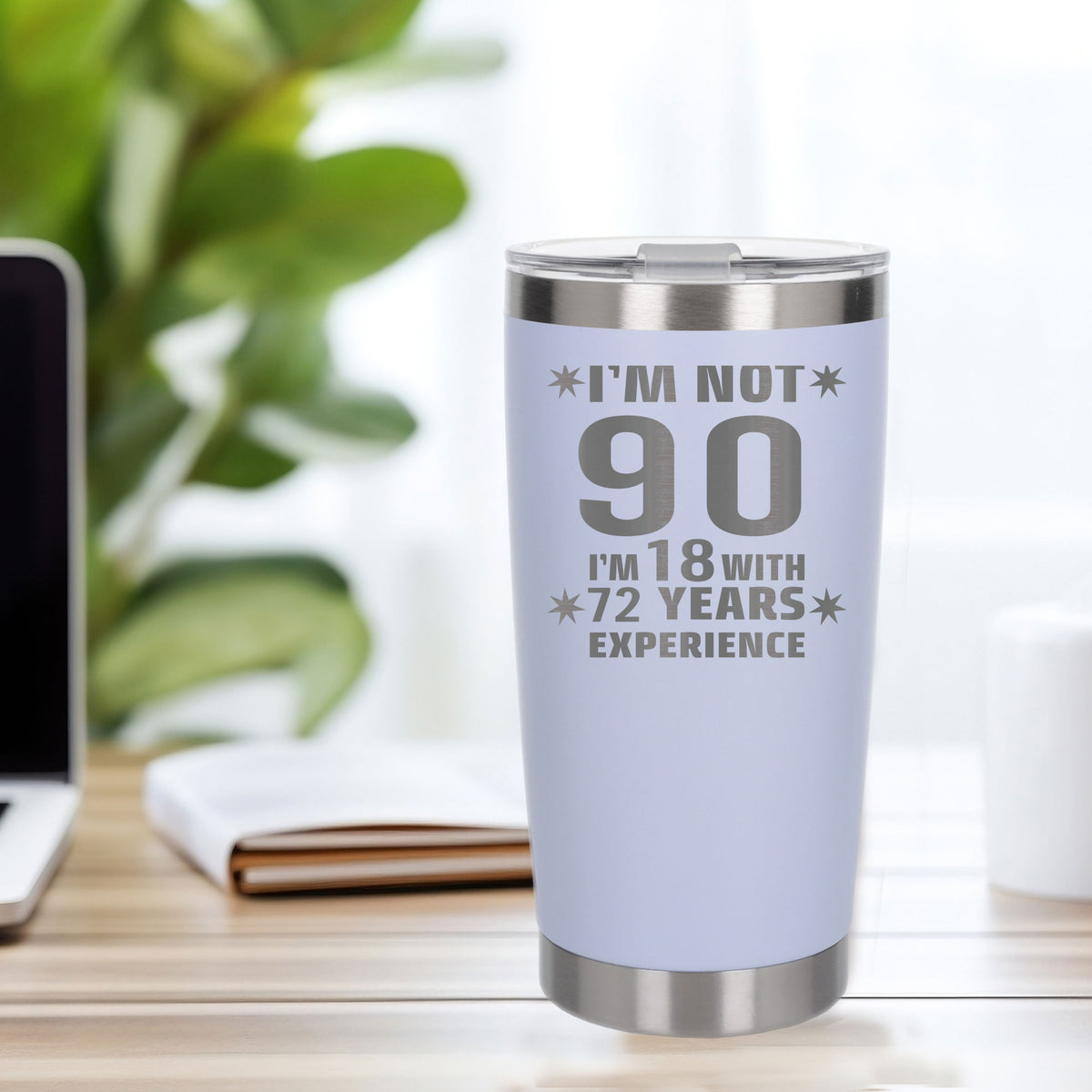 White Thermal Metal Coffee Cup