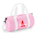 Personalised Name & Initial Barrel Bag | Kids School Holdall with Name