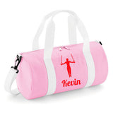 Personalised Gymnast Rings Barrel Bag | Kids Sports Holdall with Name