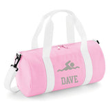 Personalised Swimming Barrel Bag | Kids Sports Holdall with Name