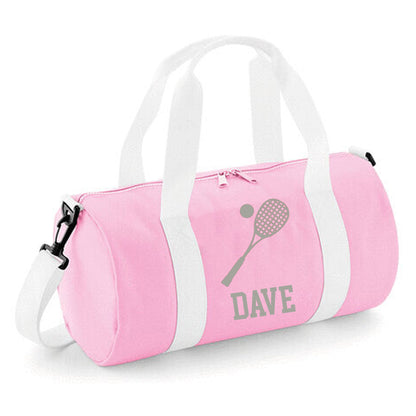 Personalised Squash Barrel Bag 12L, Stylish Holdall for Kids
