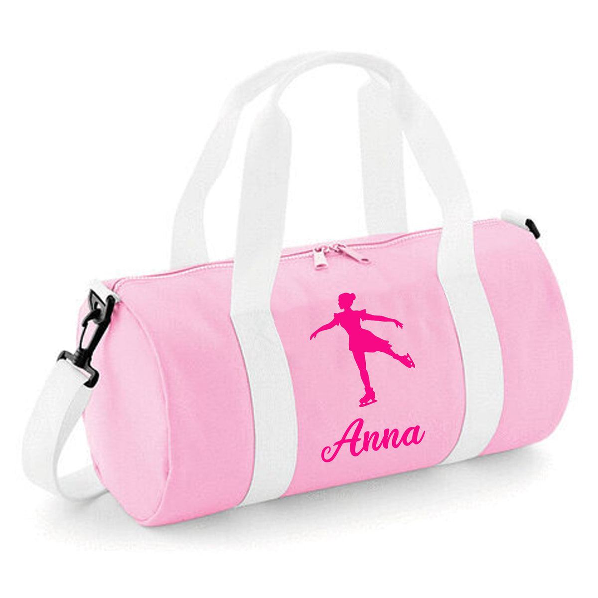 Personalised Ice Skater Barrel Bag | Kids Sports Holdall with Name