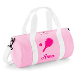 Personalised Pickleball Barrel Bag | Kids Sports Holdall with Name