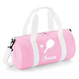 Personalised Pickleball Barrel Bag | Kids Sports Holdall with Name