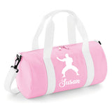 Personalised Martial Arts Barrel Bag | Kids Sports Holdall with Name