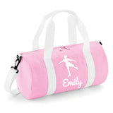 Personalised Ice Skater Barrel Bag | Kids Sports Holdall with Name