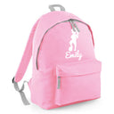 Personalised Girl Footballer Backpack | Kids School Bag with Name