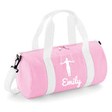Personalised Gymnast Rings Barrel Bag | Kids Sports Holdall with Name