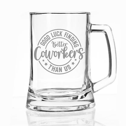 Employee Leaving Gift - Personalised Beer Glass for Colleagues