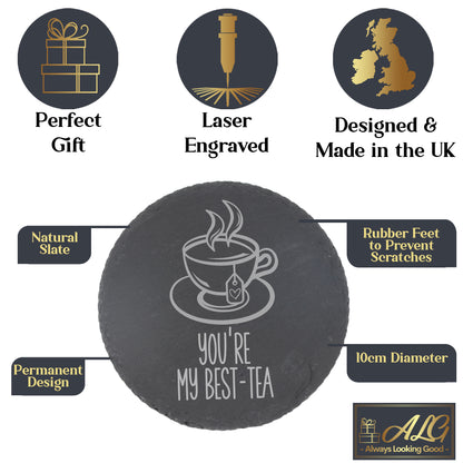 “Best-Tea” Engraved Personalised Birthday Mug For Besties