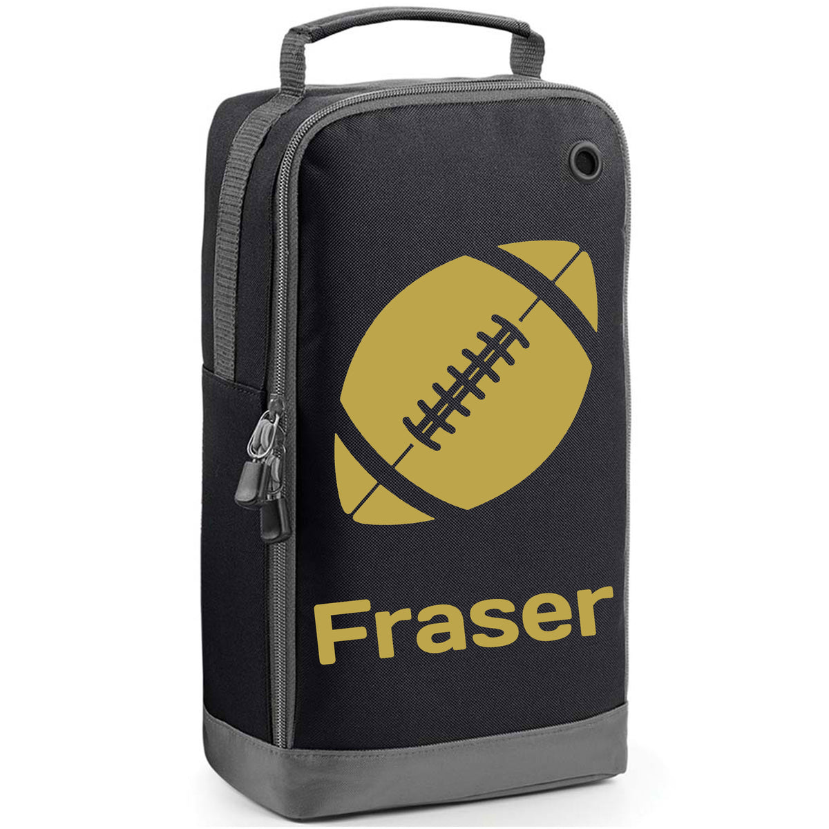 Rugby Boot Bag or Shoe Bag – Personalised with Name | Rugby Ball Design