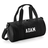 Personalised Name Barrel Bag | Kids Sports Holdall with Name