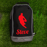 Rugby Boot Bag or Shoe Bag – Personalised with Name | Rugby Player Front-On Design
