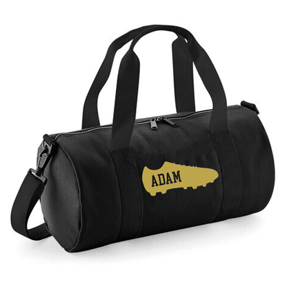 Personalised Football Boot Barrel Bag - Lightweight Holdall for Kid