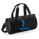 Personalised Volleyball Barrel Bag | Kids Sports Holdall with Name