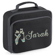 Kids Personalised Lunch Bag With Name in Ballet Design - Always Looking Good -   - Black Ballet Shoes 