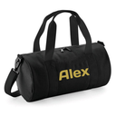 Personalised Name Barrel Bag | Kids Sports Holdall with Name