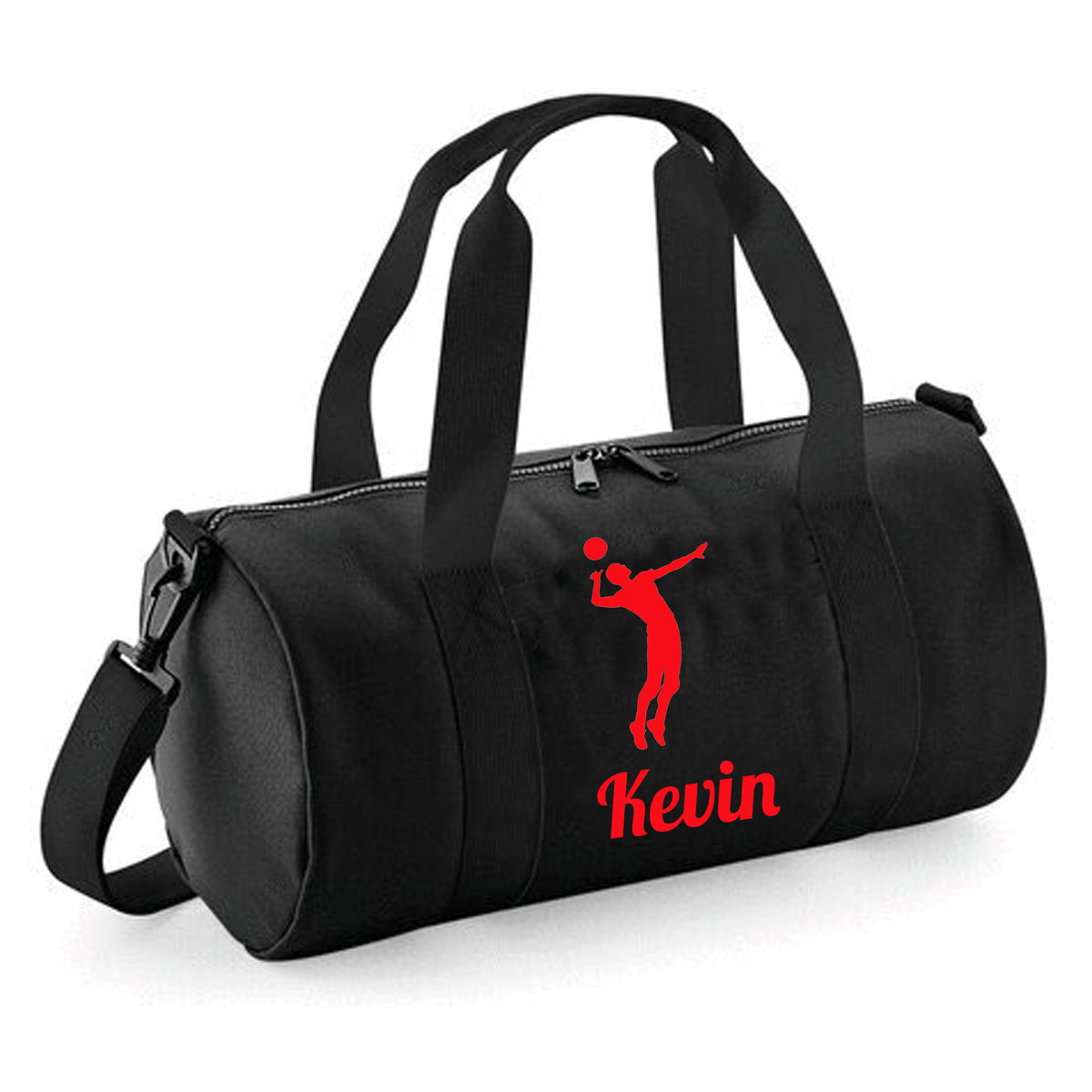 Personalised Volleyball Barrel Bag | Kids Sports Holdall with Name