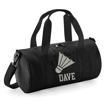 Personalised Badminton Barrel Bag, 12L - Stylish & Durable Holdall