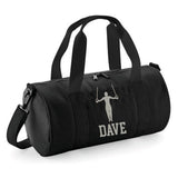 Personalised Gymnast Rings Barrel Bag | Kids Sports Holdall with Name