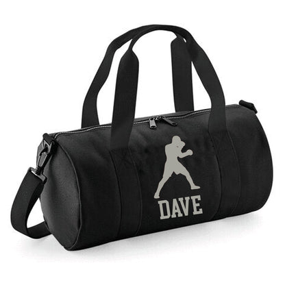 Personalised Boxer Sports Design Barrel Bag with Name