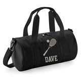 Personalised Squash Bag | Kids Barrel Holdall with Name