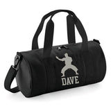 Personalised Martial Arts Barrel Bag | Kids Sports Holdall with Name