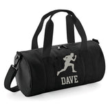 Personalised Rugby Side On Player Barrel Bag | Kids Sports Holdall with Name