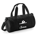 Personalised Swimming Barrel Bag | Kids Sports Holdall with Name