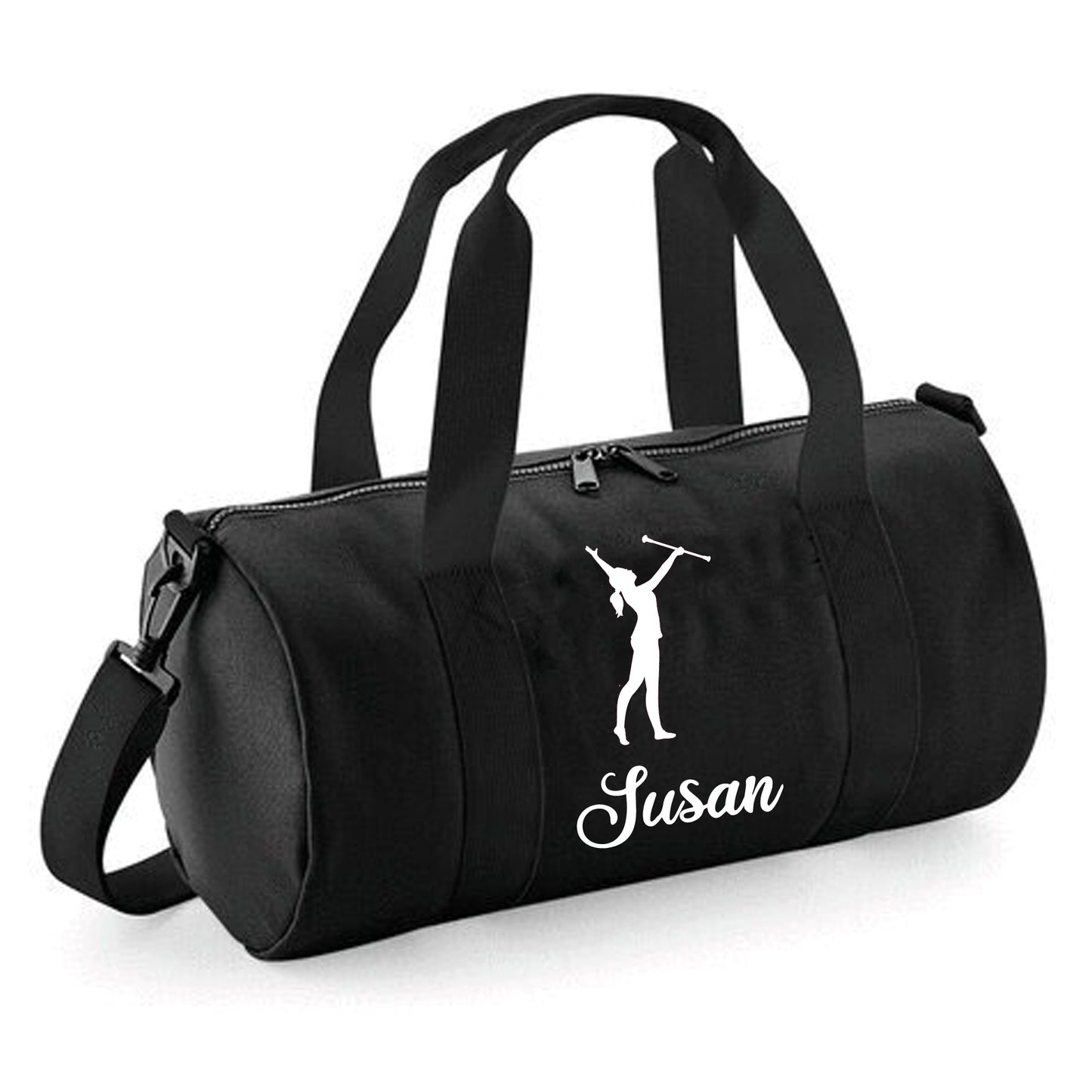 Personalised Baton Twirl Barrel Bag - Lightweight Holdall for Kid