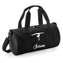 Personalised Gymnastics Girls Split Barrel Bag | Kids Gym Holdall with Name
