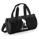 Personalised Hockey Player Barrel Bag | Kids Sports Holdall with Name