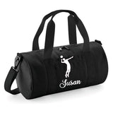 Personalised Volleyball Barrel Bag | Kids Sports Holdall with Name