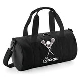 Personalised Lacrosse Barrel Bag | Kids Sports Holdall with Name