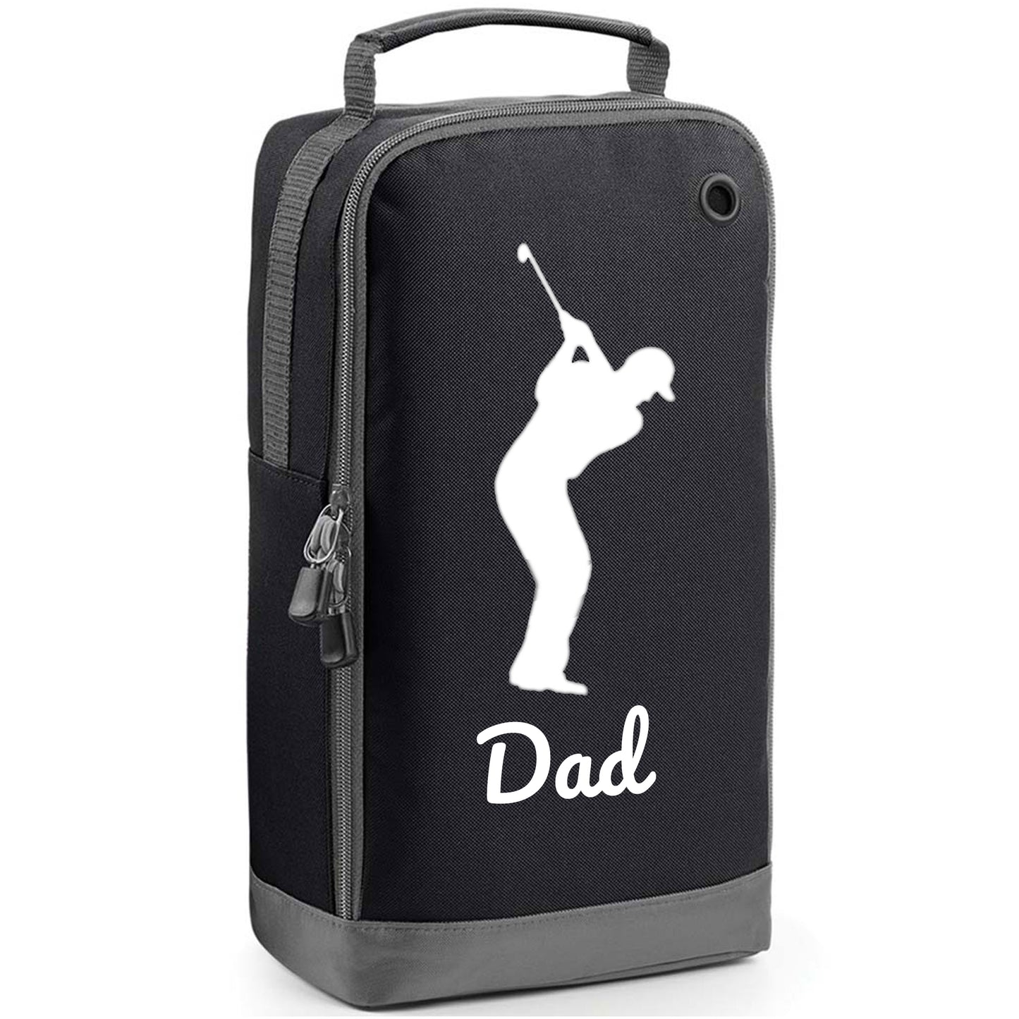 Personalised Golf Shoe Bag with Male Golfer & Name or Initials  - Always Looking Good -   