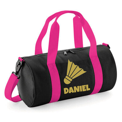 Personalised Badminton Barrel Bag, 12L - Stylish & Durable Holdall