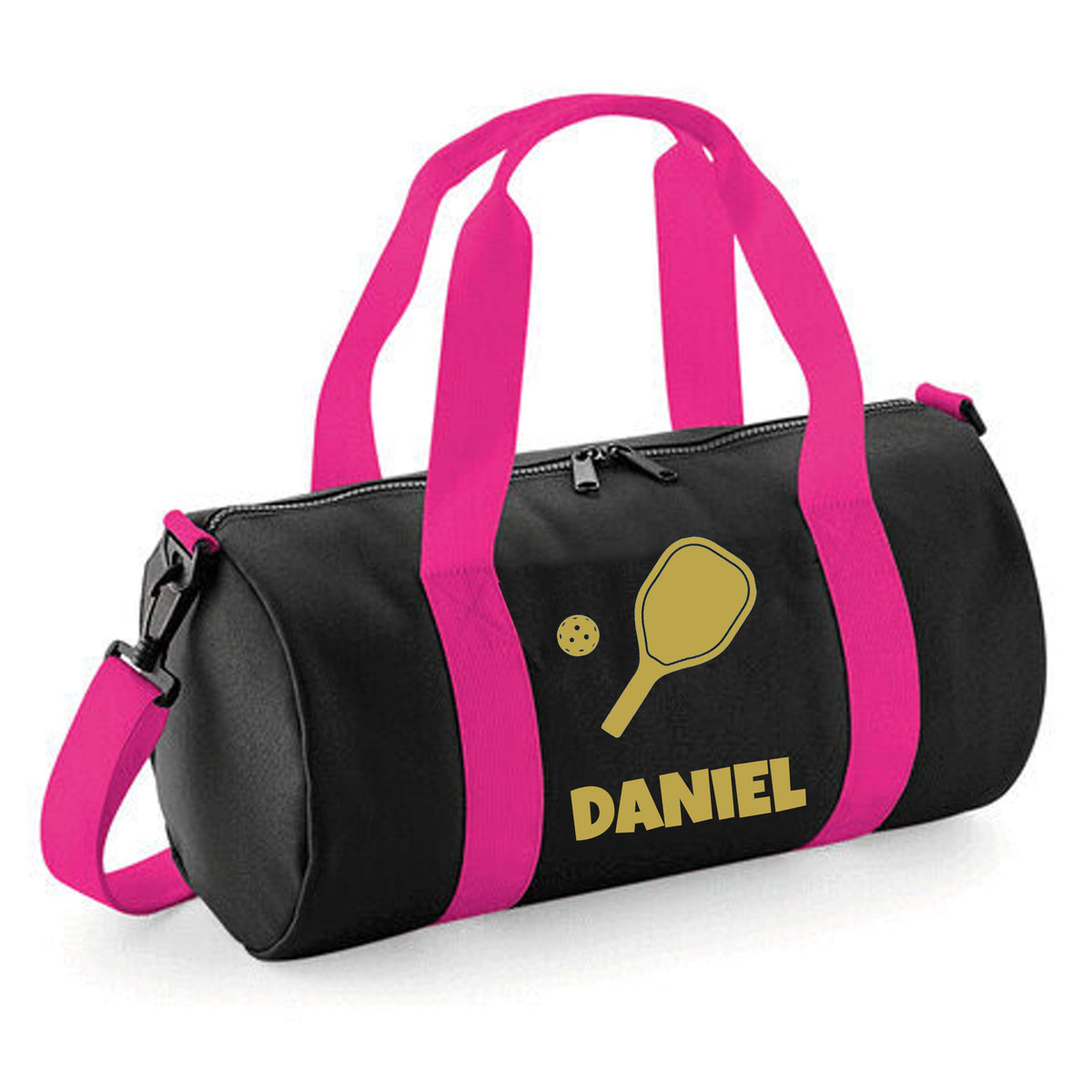 Personalised Pickleball Barrel Bag | Kids Sports Holdall with Name