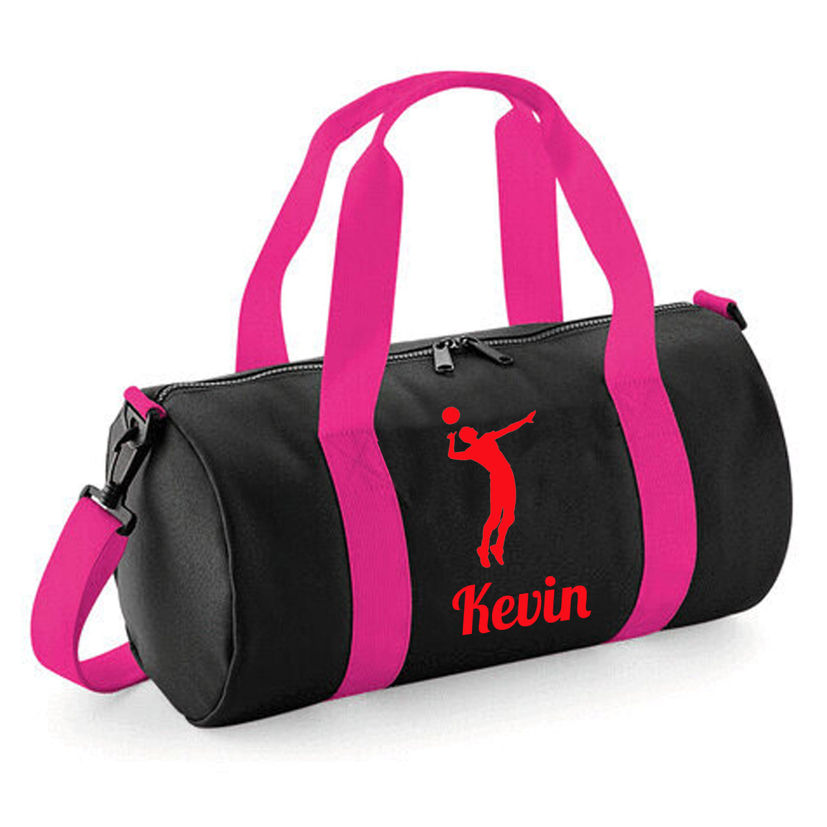 Personalised Volleyball Barrel Bag | Kids Sports Holdall with Name