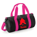 Personalised Ice Hockey Barrel Bag | Kids Sports Holdall with Name