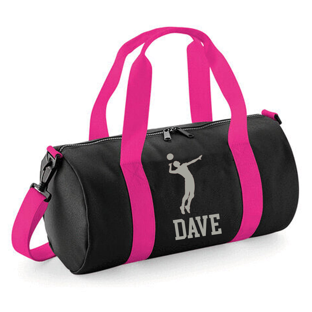Personalised Volleyball Barrel Bag | Kids Sports Holdall with Name