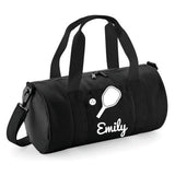 Personalised Pickleball Barrel Bag | Kids Sports Holdall with Name