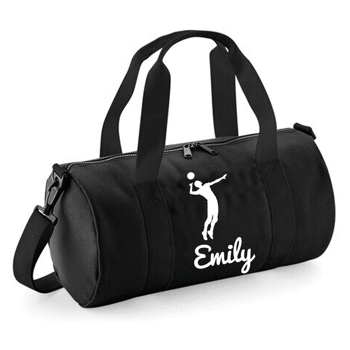 Personalised Volleyball Barrel Bag | Kids Sports Holdall with Name