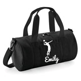 Personalised Volleyball Barrel Bag | Kids Sports Holdall with Name