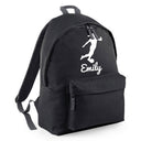 Personalised Female Footballer Backpack | Kids School Bag with Name