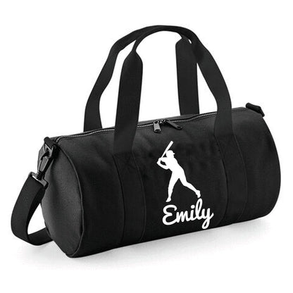 Personalised Baseball Barrel Bag for Kids - Lightweight Holdall for Kid