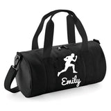 Personalised Rugby Side On Player Barrel Bag | Kids Sports Holdall with Name